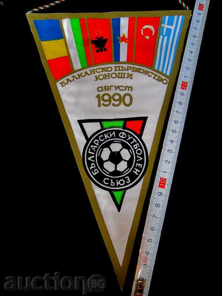 FOOTBALL FLAG-BALKAN CHAMPIONSHIP FOR JUNIORS-1990 - 5 FOOTBALL FLAG-BALKAN CHAMPIONSHIP FOR JUNIORS-1990 - 5