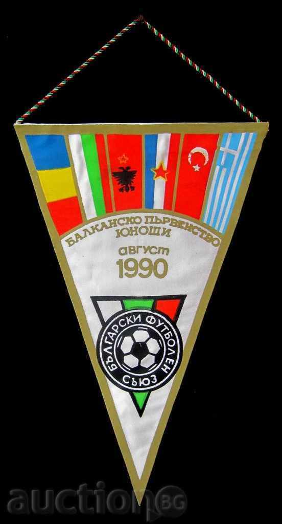 FOOTBALL FLAG-BALKAN CHAMPIONSHIP FOR JUNIORS-1990