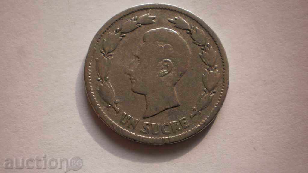 Silver Ισημερινού 1 Sucre 1937 Σπάνιες Κέρμα με τιμή € 5.11 | 9.99 BGN Silver Ισημερινού 1 Sucre 1937 Σπάνιες Κέρμα με τιμή € 5.11 | 9.99 BGN