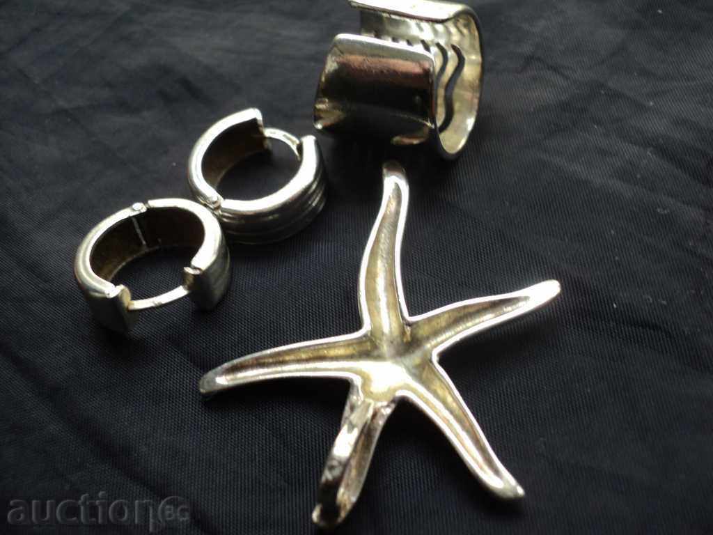 SET-inel, cercei si pandantiv de argint. - 5 SET-inel, cercei si pandantiv de argint. - 5