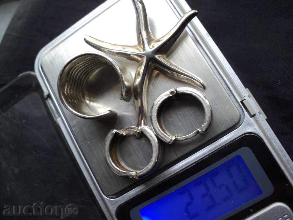 SET-inel, cercei si pandantiv de argint. - 7 SET-inel, cercei si pandantiv de argint. - 7