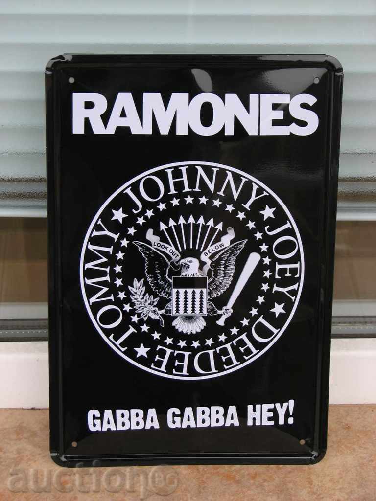 Μεταλλικά σημάδι μουσική πανκ Ramones Gabba ρόπαλο του αετού