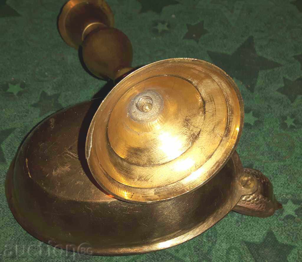 Delivery of Ancient Brass Brass with Figure - Bird and Candlestick Delivery of Ancient Brass Brass with Figure - Bird and Candlestick