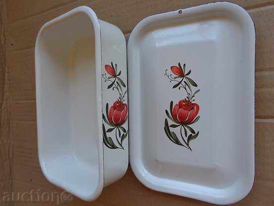 Enamelled enamel food box - 6