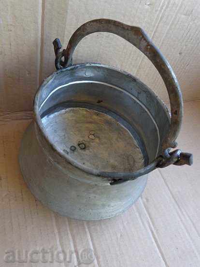 Old tinned kettle, pit, copper, kettle, blue, kettle with price 69.00 BGN | € 35.28