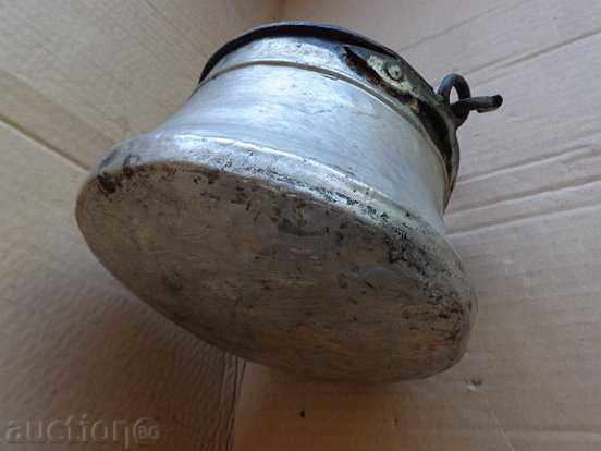 Delivery of Old tinned kettle, pit, copper, kettle, blue, kettle