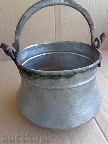 Old tinned kettle, pit, copper, kettle, blue, kettle - 7