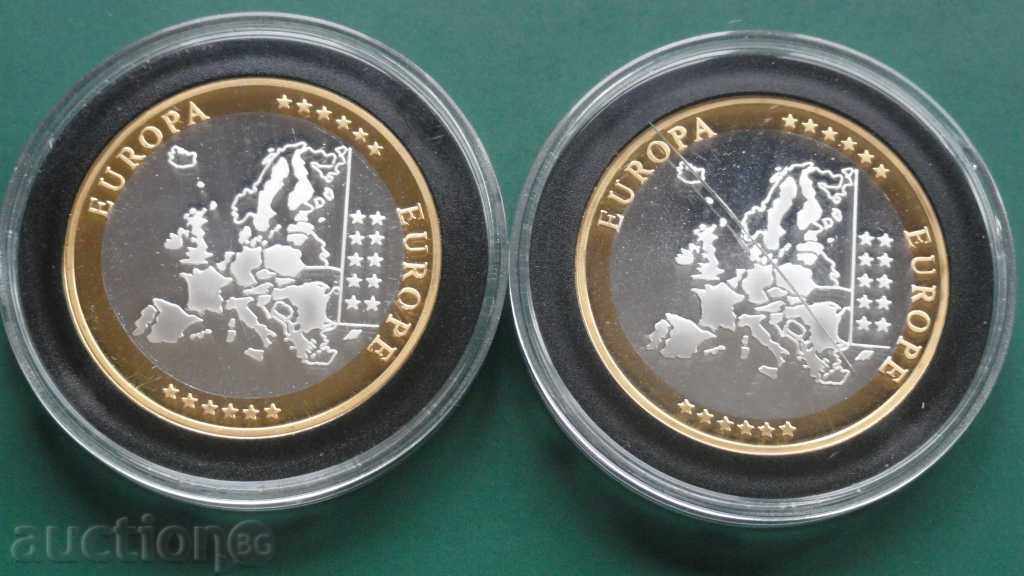 Лот редки сребърни медали Ag - 6