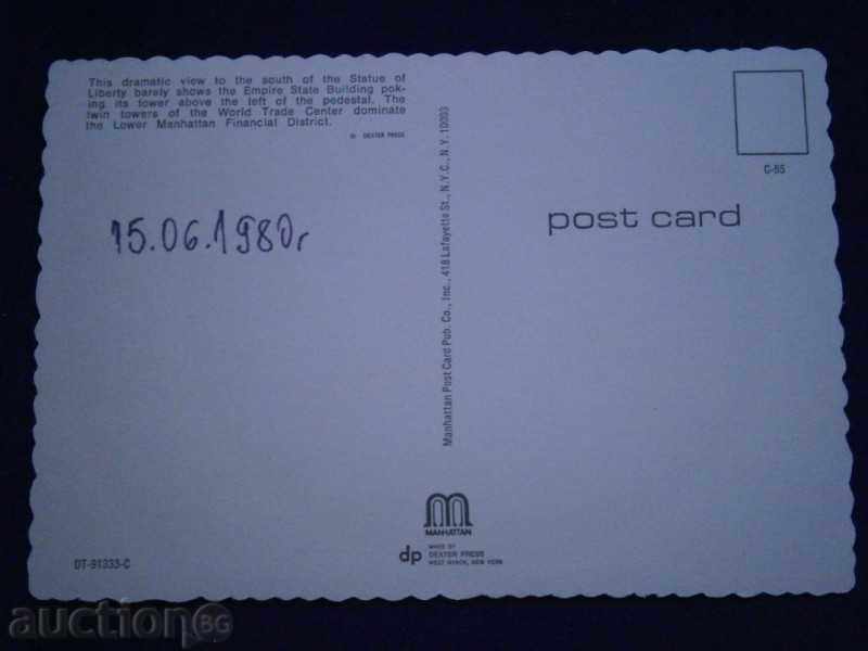Old card NEW YORK - USA - STATUS OF FREEDOM -8O-TE with price 5.00 BGN | € 2.56 Old card NEW YORK - USA - STATUS OF FREEDOM -8O-TE with price 5.00 BGN | € 2.56
