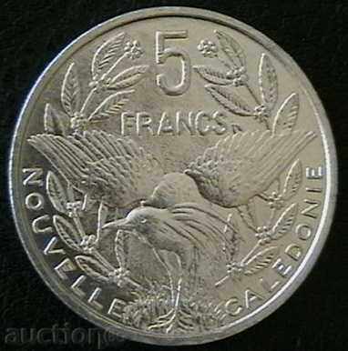 5 francs 2010, New Caledonia