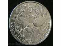5 φράγκα το 2010 Νέα Καληδονία