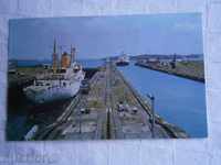 Παλιά καρτ ποστάλ Παναμάς - Παναμάς -8O-κανάλια, το πλοίο / 11 /