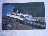 Παλιά καρτ ποστάλ Παναμάς - Παναμάς -8O-κανάλια, το πλοίο / 12 /