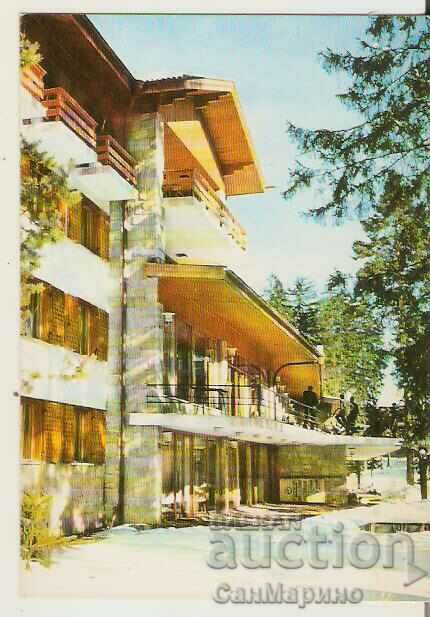 Carte poștală Bulgaria Borovets Hotelul "Edelweiss" 1 *