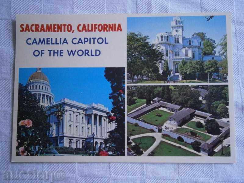 Vechea carte poștală SACRAMENTO California, SUA - Sacramento Khalifa