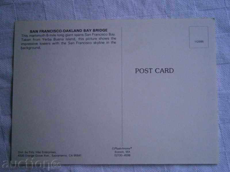 Postcard SAN FRANCISCO CALIFORNIA USA - SAN FRANCISCO / 2 / with price 7.00 BGN | € 3.58 Postcard SAN FRANCISCO CALIFORNIA USA - SAN FRANCISCO / 2 / with price 7.00 BGN | € 3.58