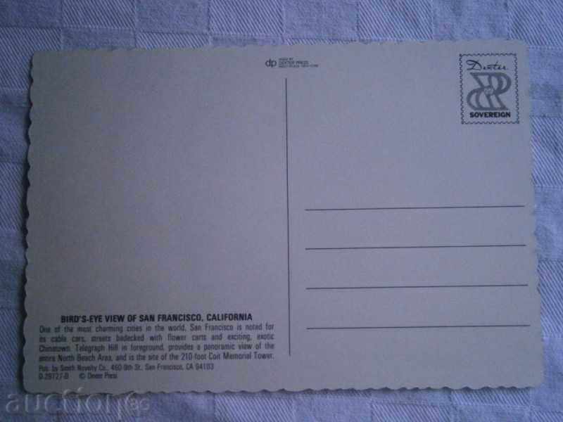 Postcard SAN FRANCISCO CALIFORNIA USA - SAN FRANCISCO / 3 / with price 5.95 BGN | € 3.04 Postcard SAN FRANCISCO CALIFORNIA USA - SAN FRANCISCO / 3 / with price 5.95 BGN | € 3.04