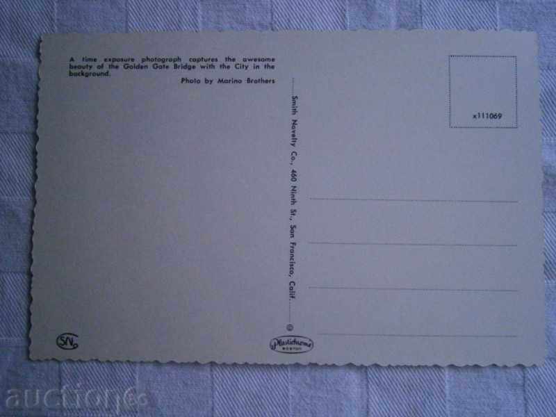 Postcard SAN FRANCISCO CALIFORNIA USA - SAN FRANCISCO / 4 / with price 4.95 BGN | € 2.53