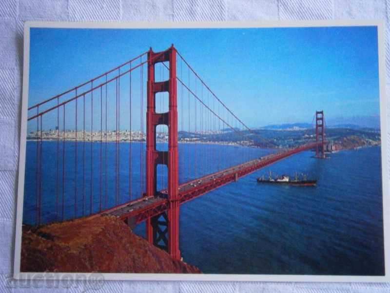 Картичка SAN FRANCISCO CALIFORNIA USA - САН ФРАНЦИСКО МОСТ