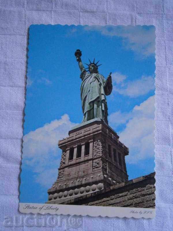 Veche carte poștală New York - SUA - Statuia Libertății