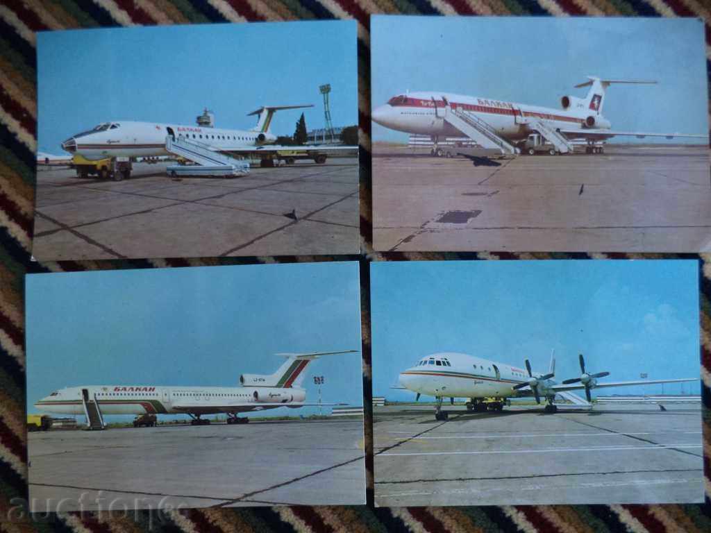 Самолети Ту-134, Ил-18 и  Ту-154 2бр.