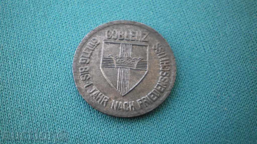 Koblenz- Germany 10 Pfennig 1918 Rare (k)