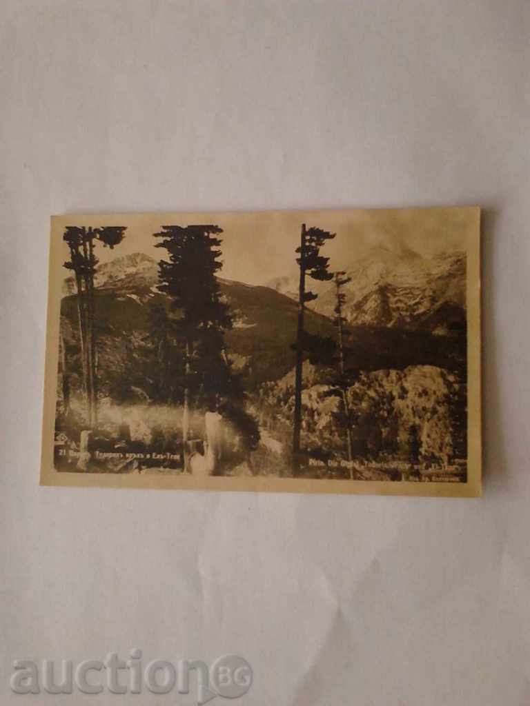 Postcard Pirin Todorini peak and El-Tepe 1948