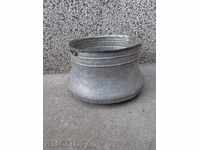 Vas de cupru cositorit, cupru, cazan, oală