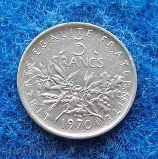 5 φράγκα-Γαλλία-1970.