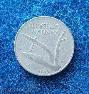 aluminiu 10 tsentisimi-Italia-1953 cu preț € 0.25 | 0.49 BGN