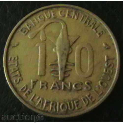 10 Franc 1970, West African States