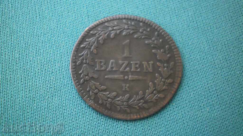 St. Gallen Silver 1 Bazin 1815 Σπάνιες (k)