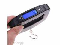 Electronic hand-held baggage scales - up to 50 kg.