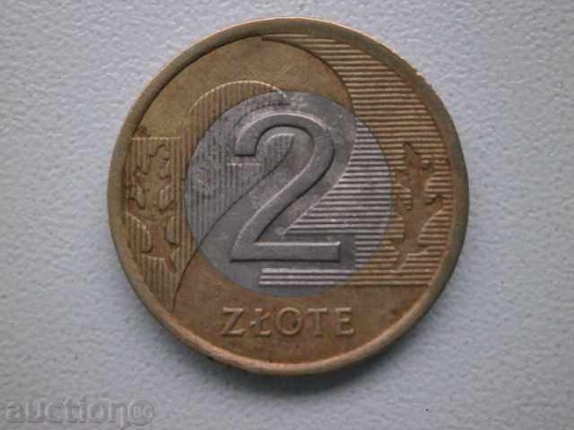 Poland - 2 zlotys, bimetal, 1995 - 19L