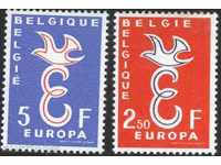 Καθαρό Μάρκες Ευρώπη Σεπτέμβριος 1958 από το Βέλγιο