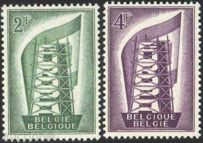 Чисти марки Европа СЕПТ 1956  от Белгия
