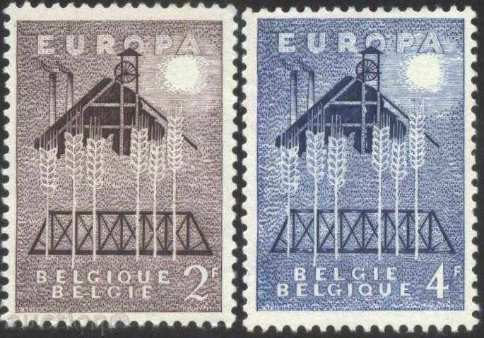 Чисти марки Европа СЕПТ 1957  от Белгия