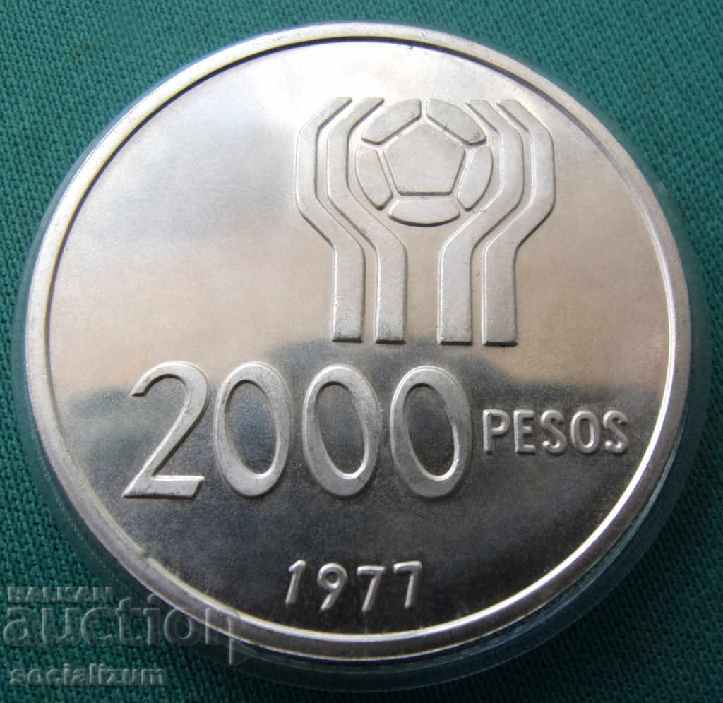 Argentina 2000 Peso 1977 UNC PROOF Argint 1000 buc cu preț € 28.12 | 55.00 BGN Argentina 2000 Peso 1977 UNC PROOF Argint 1000 buc cu preț € 28.12 | 55.00 BGN