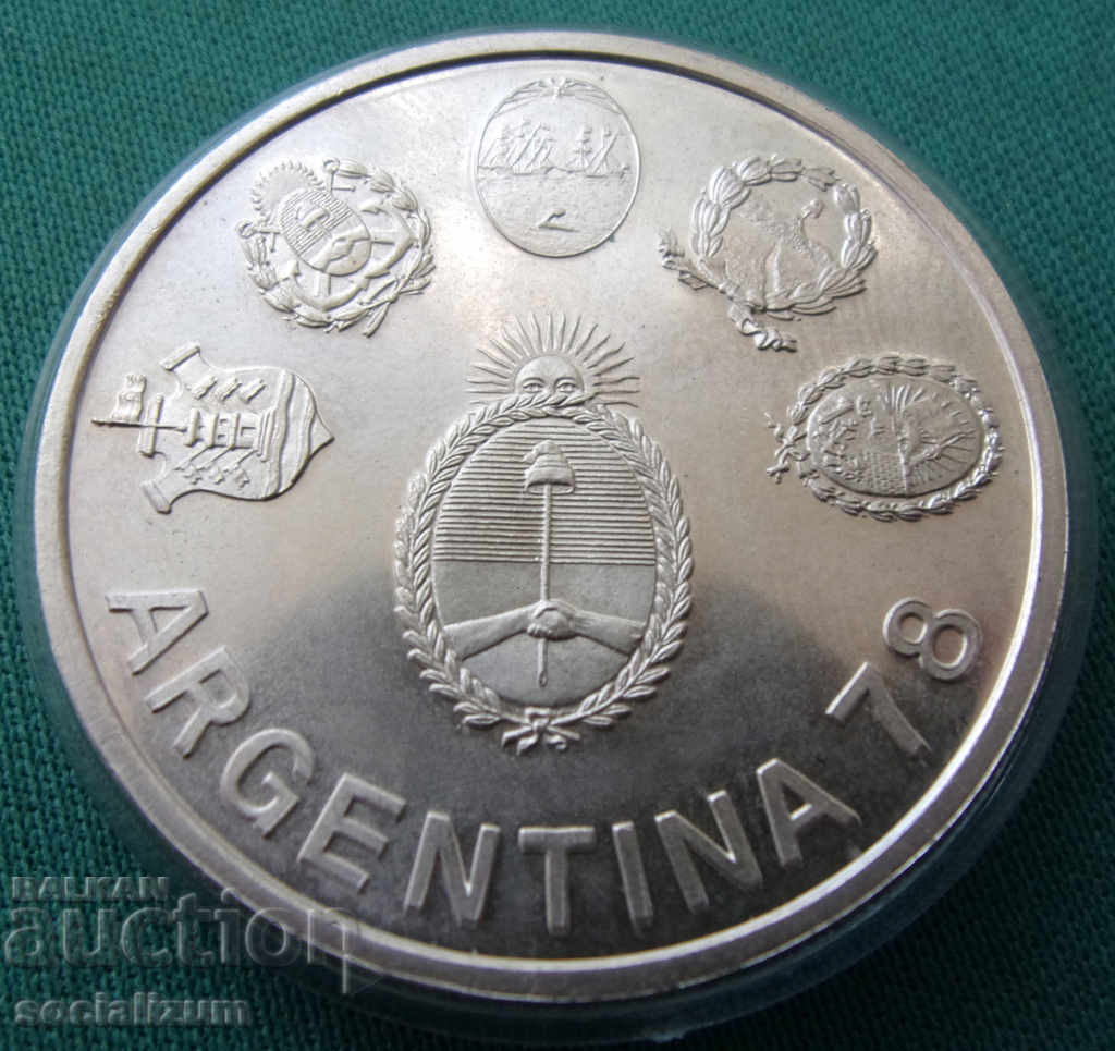 Argentina 2000 Peso 1977 UNC PROOF Argint 1000 buc