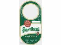 Eticheta de bere Pilsner Urquell nefolosită