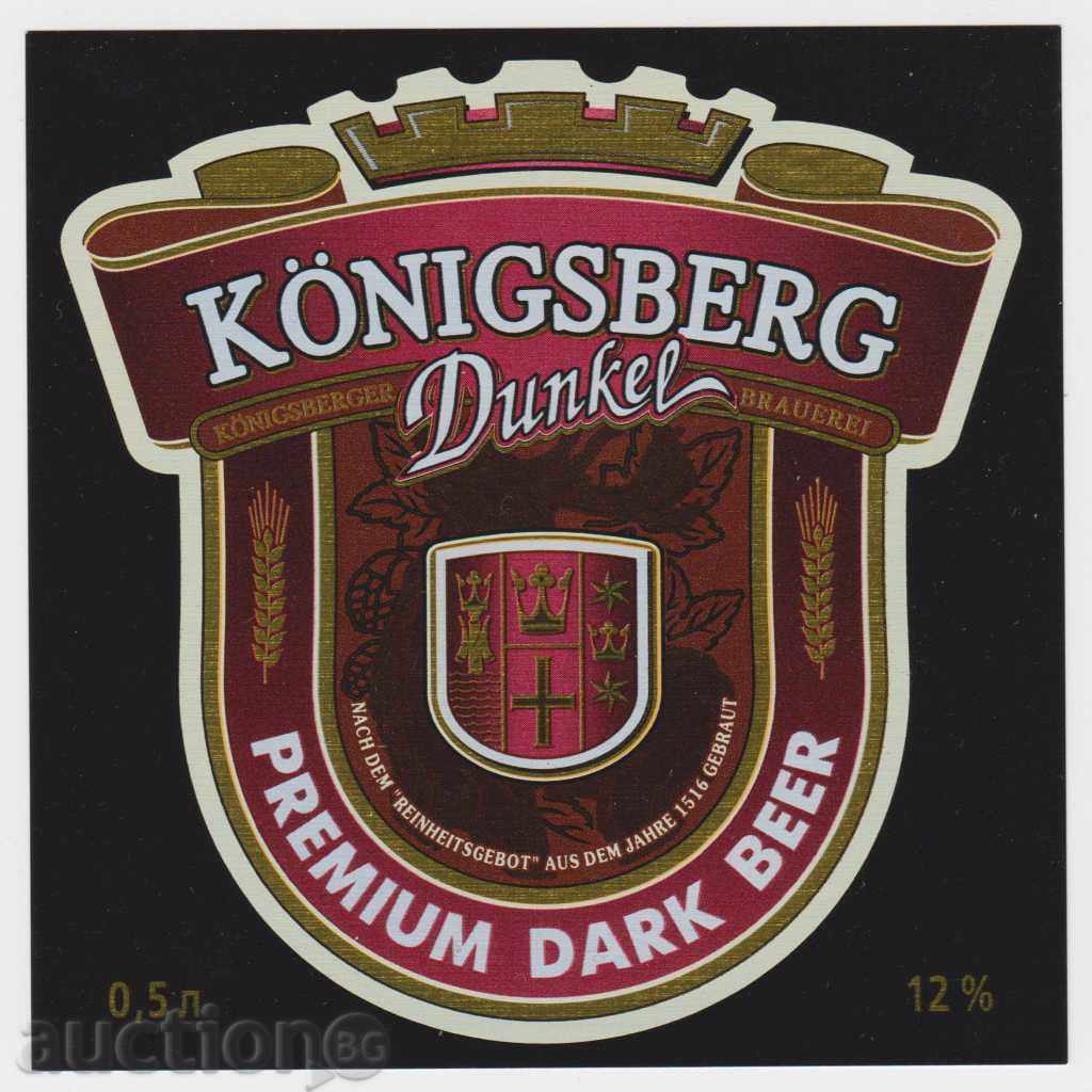 Unused Königsberg beer label