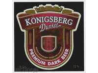 Kühningsberg beer label not used