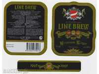 Label complete set of beer Line Brew unused