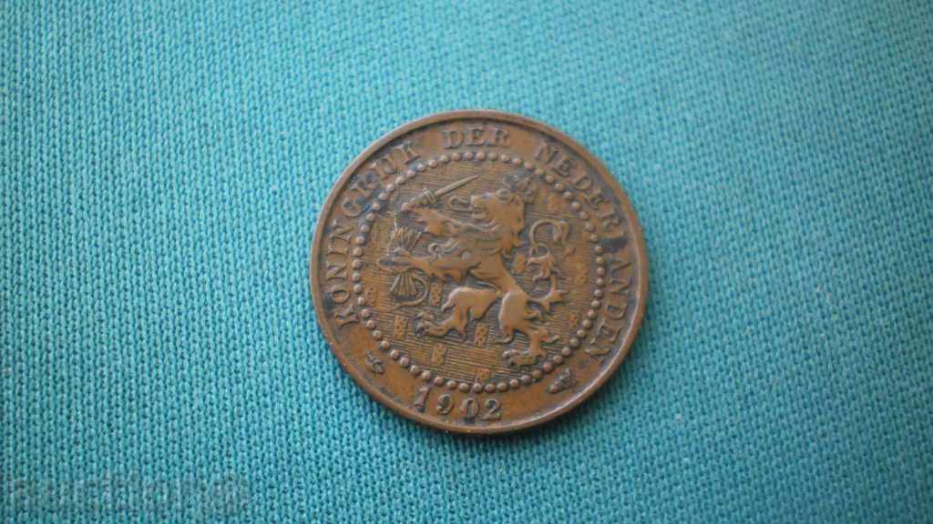 Olanda 1 cent 1902 Rare (k)