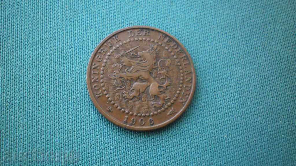 Olanda 1 cent 1906 Rare (k)