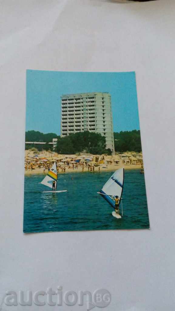 Postcard Sunny Beach Hotel Europe 1987