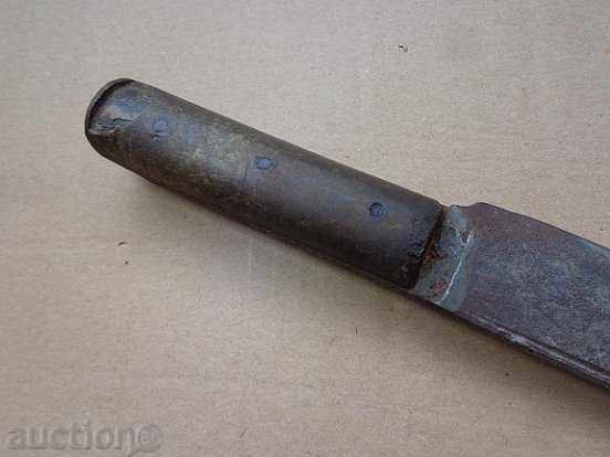 Hand forged shepherd's knife with buffalo horns, karaoke - 5