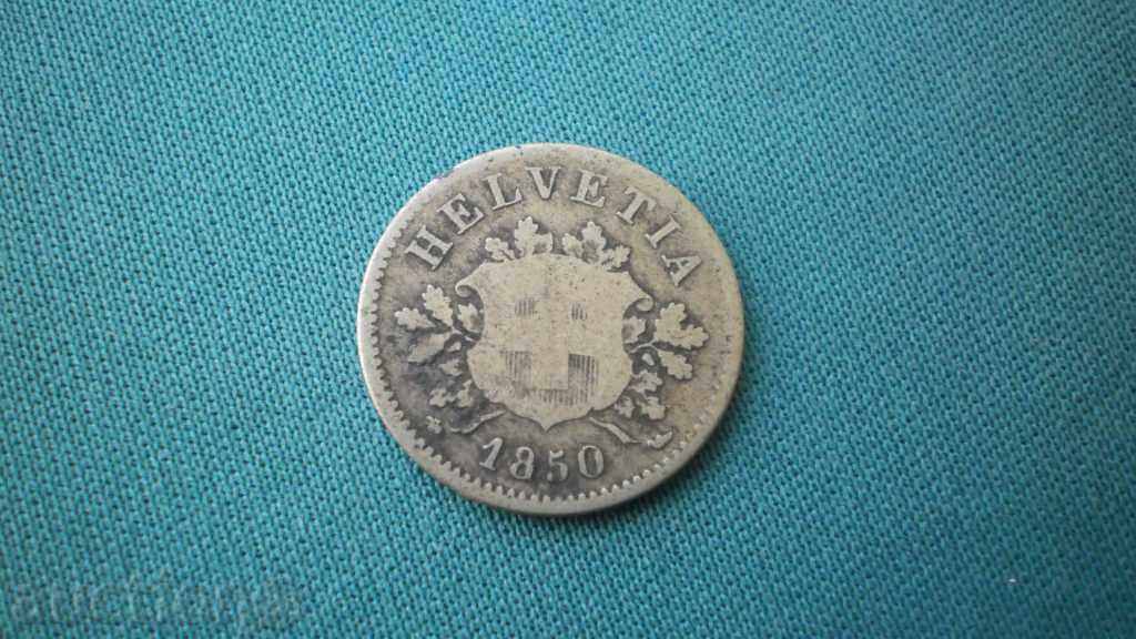 Elveția 10 Rapen 1850 V argint rar (k) cu preț € 12.78 | 25.00 BGN