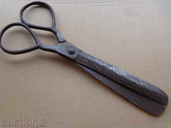 Стара абаджийска ножица, ковано желязо