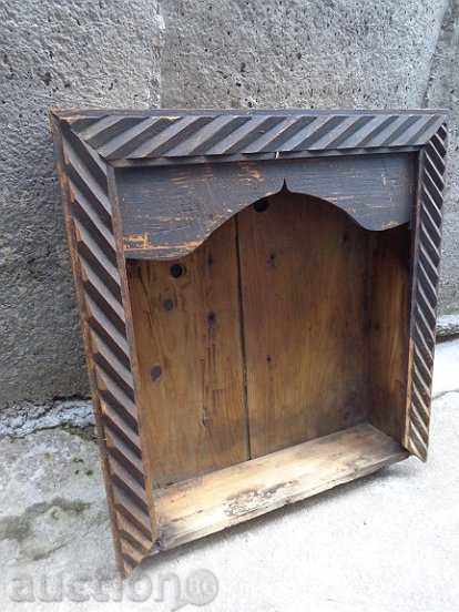 Old home iconostasis, icon, candela, wooden - 7 Old home iconostasis, icon, candela, wooden - 7